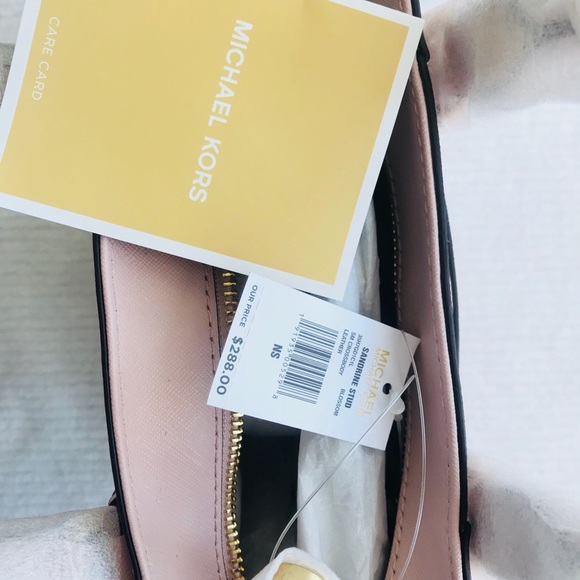 SOLD Michael Kors Sandrine Stud Crossbody Pink - Picture 4 of 8